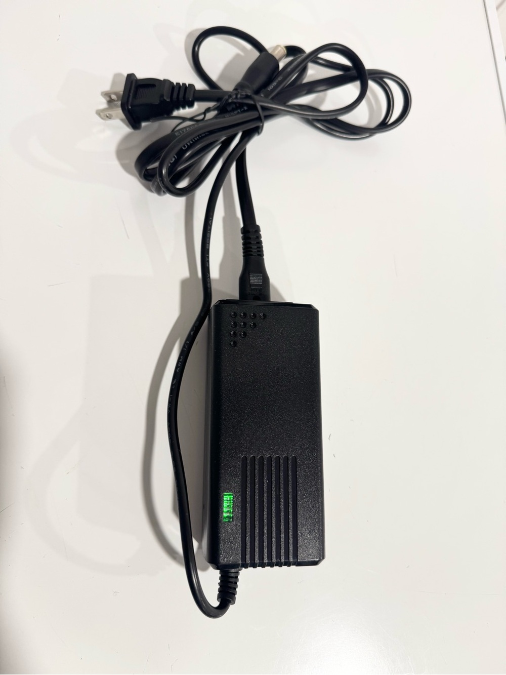 Black Power Adapter with Indicator Light